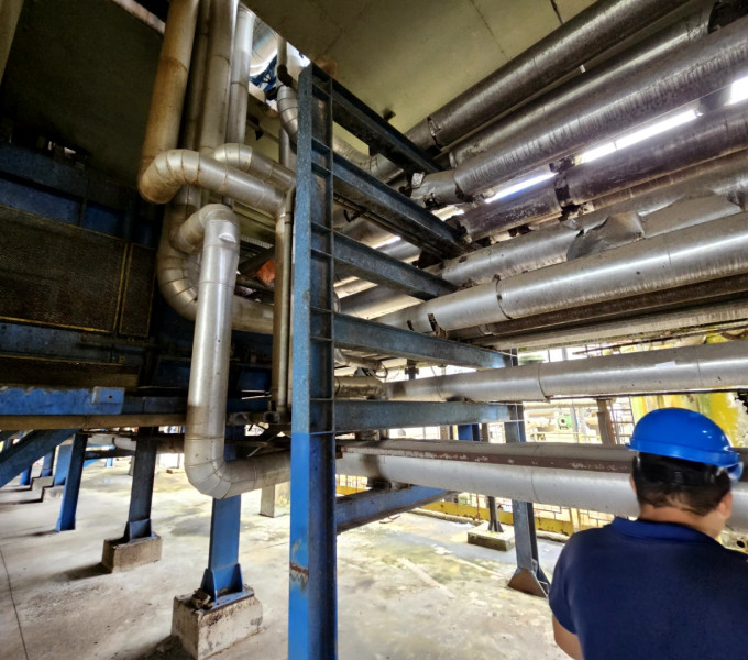 01 PIPERACK VIGAS I "8" COM TUBOS DOS FILTROS, $2,00 P/KG