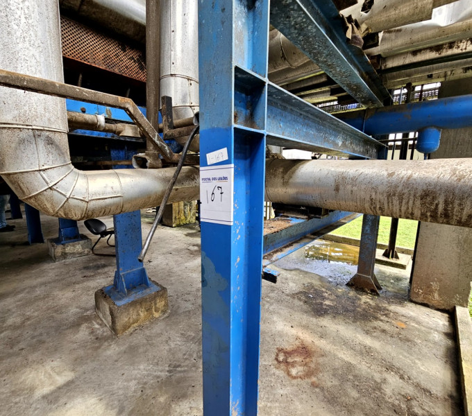 01 PIPERACK VIGAS I "8" COM TUBOS DOS FILTROS, $2,00 P/KG