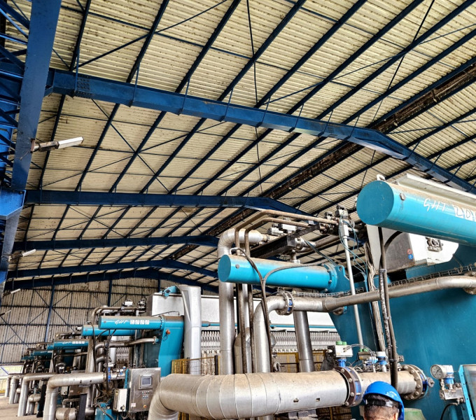 ARMAZEM ESTRUTURA VIGA 30m x 50m x 12m. VIGAS DE 30" E TELHAS CANALETAS