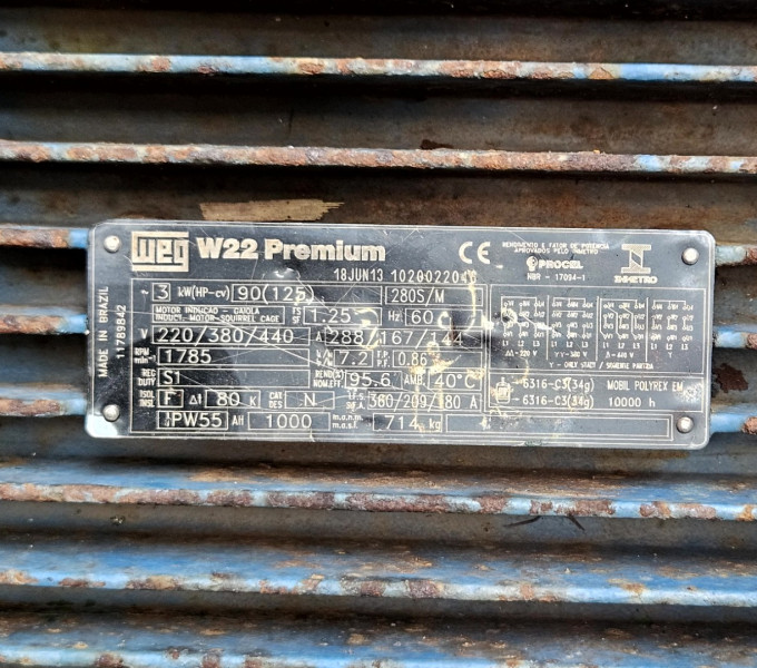 01 MOTOBOMBA SULZER/WEG 125CV, P-2101