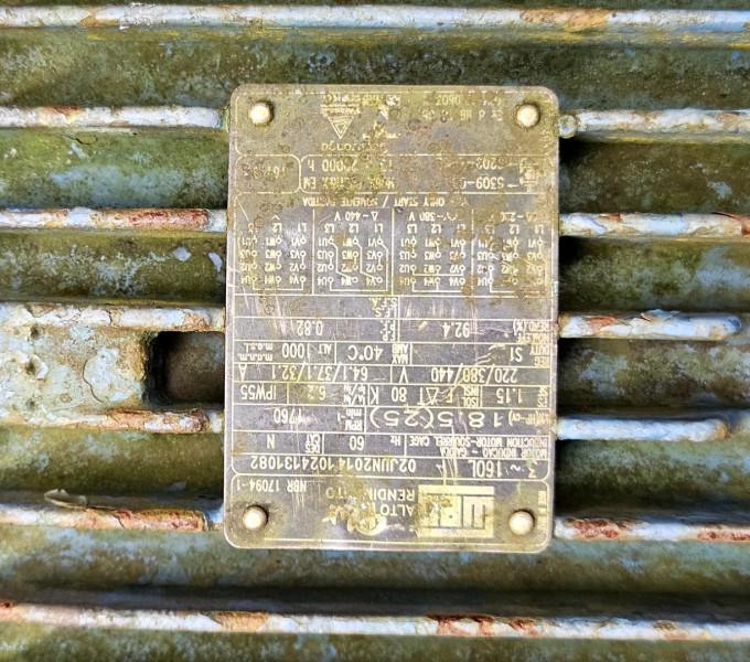 01 MOTOBOMBA EQUIPE/WEG 25CV, P-4105
