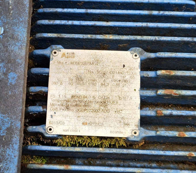 01 MOTOR ELÉTRICO ABB, 55CV