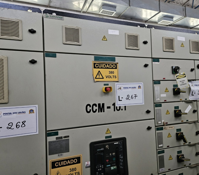 01 PAINEL TRIPLO C/ DISJUNTOR GERAL E AUTOMOÇÃO C/8