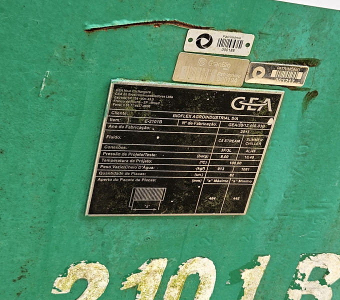 TROCADOR DE CALOR, PLACAS VHP, E-2101B