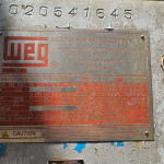01 EXAUSTOR C/ MOTOR WEG 630CV, K-4101 C/ BASE DE VIGAS