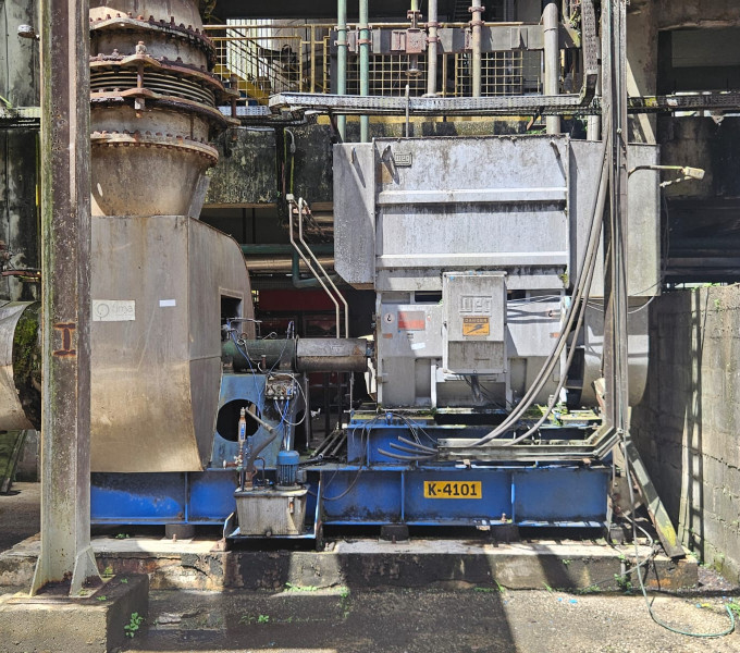 01 EXAUSTOR C/ MOTOR WEG 630CV, K-4101 C/ BASE DE VIGAS