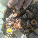 SUCATA MATERIAL ELÉTRICO, ( TRANSFORMADOR MAQUINA  DE SOLDA, FIAÇÃO ELETRICA, MOTOR DE PARTIDA, LANTERNA)
