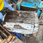 04 MOTORES ELÉTRICOS WEG, SEM IDENTIFICAÇÃO, 01 WEG DE 200CV