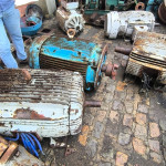 04 MOTORES ELÉTRICOS WEG, SEM IDENTIFICAÇÃO, 01 WEG DE 200CV