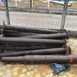 DIVERSOS TUBO DE FERRO FUNDIDO DE APROX. 2 METROS(APROX. 10 UNID.)