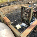 02 VALVULAS FERRO FUNDIDO DE 8 E 10", 02 MANCAIS DE FERRO FUNDIDO, 02 BALANÇAS DE AC, 01 TANQUE DE FIBRA QUEBRADO, 01 MESA DE CORTE VERTICAL, DIVERSAS CALHAS DE PLASTICO DE RESFRIAMENTO