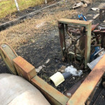 02 VALVULAS FERRO FUNDIDO DE 8 E 10", 02 MANCAIS DE FERRO FUNDIDO, 02 BALANÇAS DE AC, 01 TANQUE DE FIBRA QUEBRADO, 01 MESA DE CORTE VERTICAL, DIVERSAS CALHAS DE PLASTICO DE RESFRIAMENTO