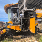 COLHEDORA VALTRA BE 1035E, ANO 2015, FROTA 0920006, CHASSI 2015S00041, (OBS: PAROU FUNCIONANDO, TA SEM UNIDADE, SEM CAMOREI, TA SEM ESTEIRA, SEM DIVISOR DE LINHA LADO DIREITO, CABINE BOA, ROLO TOMBADOR FORA, ELEVADOR FORA DO LUGAR)