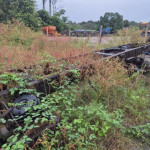 Chassi de caminhão.