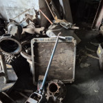 Sala Almoxarifado II: Grande qtd. De peças, componentes para agricola, motores a combustão, caixa de transmissão, Blocos de motor, radiadores, Embreagens, Braços hidraulicos, APROX. 200 TON. $1.00 P/KG