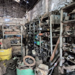 Sala Almoxarifado II: Grande qtd. De peças, componentes para agricola, motores a combustão, caixa de transmissão, Blocos de motor, radiadores, Embreagens, Braços hidraulicos, APROX. 200 TON. $1.00 P/KG