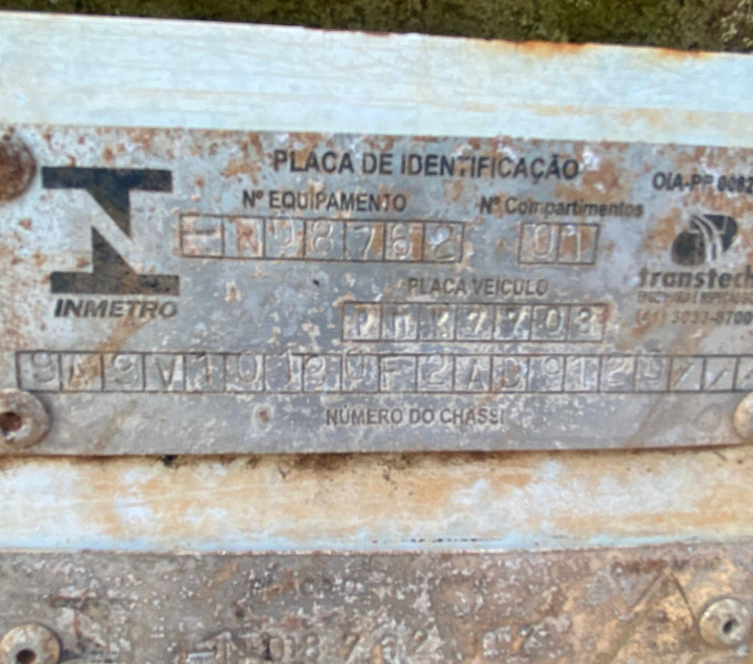 Semi Reboque Tanque GOTTI, 2015, modelo SRTQL3E 101, 03 EIXOS