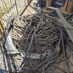 Grande qtd cabos de cobre div. bitolas, aprox. 4000kg
