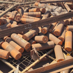 GRADES TUBULARES AC + 10 CANTONEIRAS + VIGA 2,4M 12" + GRANDE QUANTIDADE DE ROLETES DE ESTEIRA
