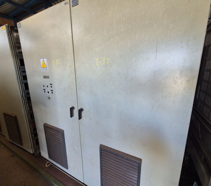 PAINEL ELETRICO DUPLO C/ 02 RETIFICADORES E BARRAMENTOS