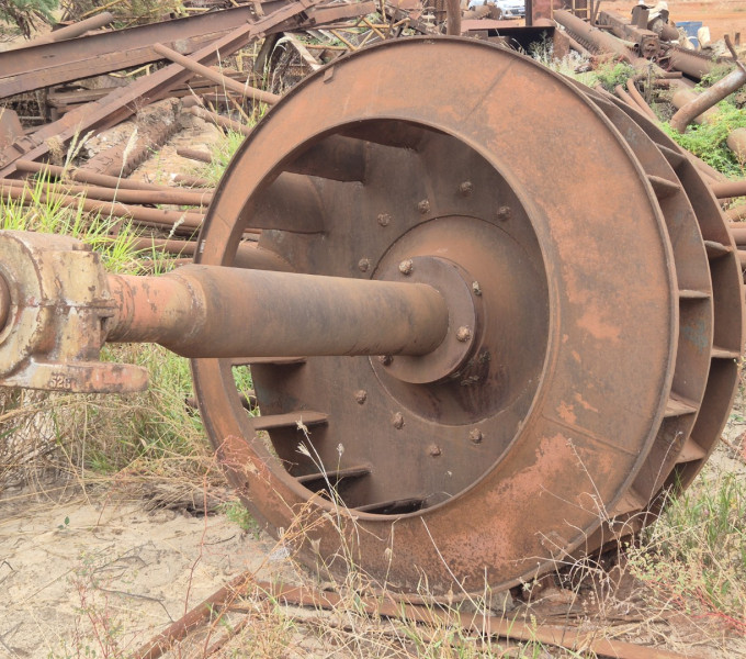ROTOR DE CALDEIRA EM AC C/ EIXO E MANCAIS