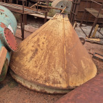 TANQUE VERTICAL EM AC + 03 CONE EM AC (TAMPA DE TANQUE)