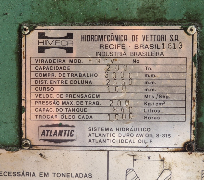 Viradeira himeca 3m x 12mm