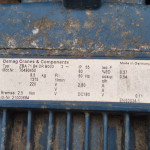 Ponte rolante demag, capacidade 5 ton desmontada