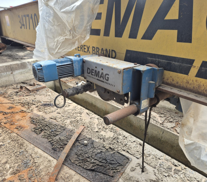 Ponte rolante demag, capacidade 5 ton desmontada