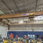 Ponte rolante demag, 1/2  capacidade 10 ton, trilhos desmontados