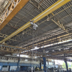 Ponte rolante demag, capacidade 2,5 ton, 15m de vão