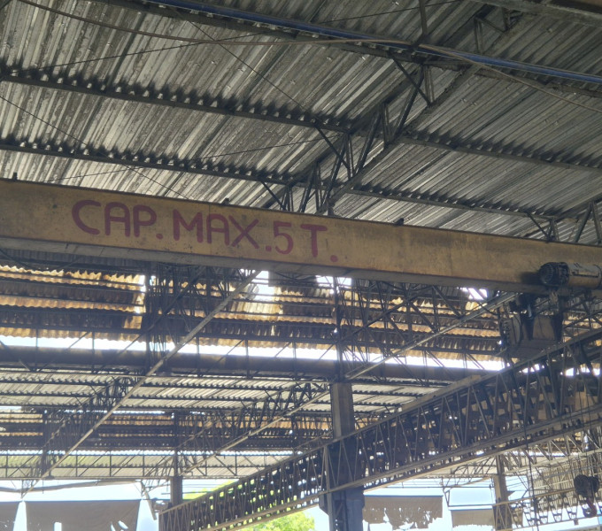 Ponte rolante demag, capacidade 5 ton