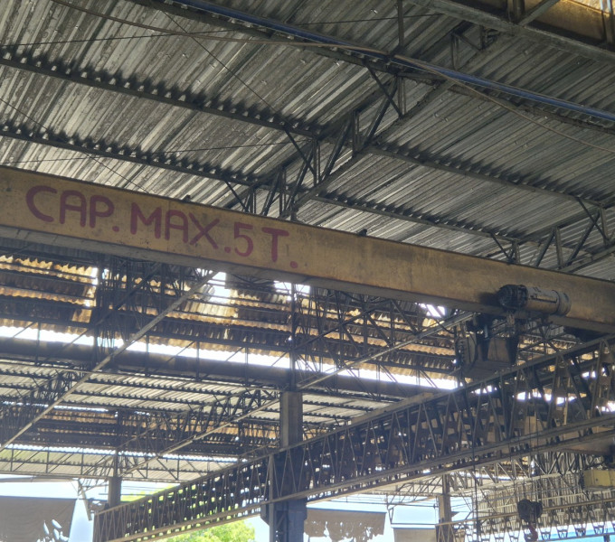 Ponte rolante demag, capacidade 5 ton