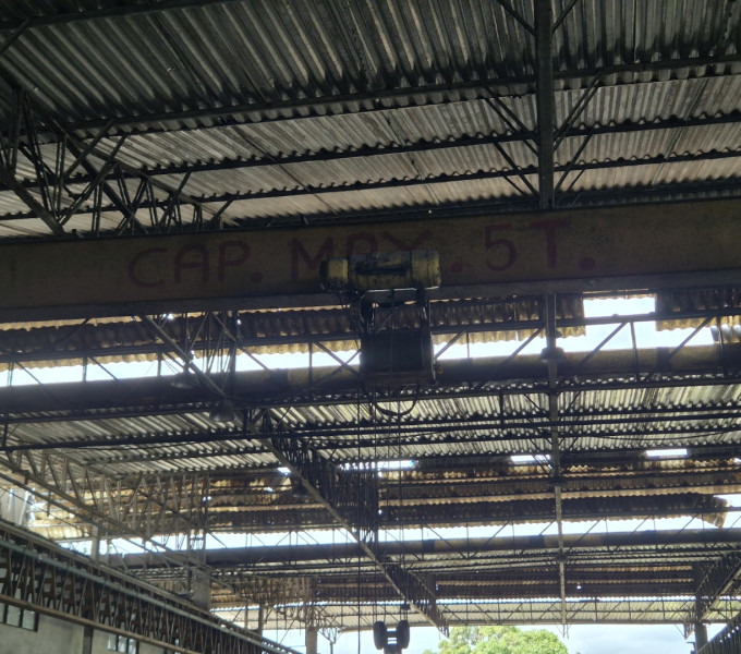 Ponte rolante demag, capacidade 5 ton