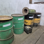 2 tambores de limalha de bronze aprox. 200kg