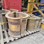 16 Casquilhos de moenda de bronze menores + 4 casquilhos de moenda 78''