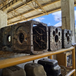 Caixa de marcha 2635 mercedes-benz (retirada), 2 carcaças de marcha 1780 e 7 caixas de acionamento p/ carregadeira Bell