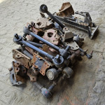 Diversos tensores e suporte de mola para 2217, peças avulsas para carregadeira bell