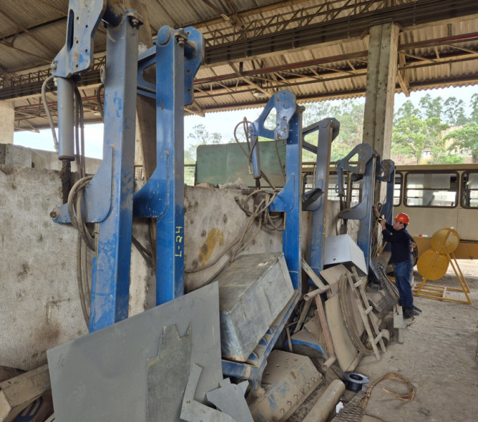 4 implementos laminas frontal para trator de esteira