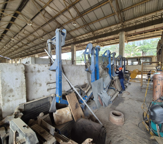 4 implementos laminas frontal para trator de esteira