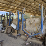 4 implementos laminas frontal para trator de esteira