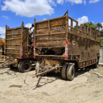 Reboque canavieiro Aberto com grades c/ Correntes, placa: KGE-1154, Frota: 676