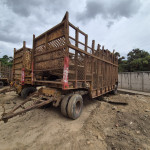 Reboque canavieiro Aberto com grades c/ Correntes, placa: KGE-1154, Frota: 676