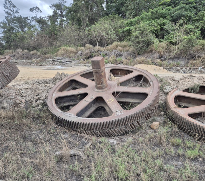 Volandeira bi helicoidal C eixo