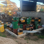 Diversos tonéis p/ óleo em aço (30 p/und)