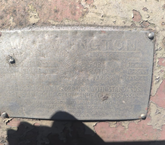 Redutor de velocidade p/ Worthington