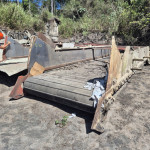 Esteira intermediária de borracha aprox. 4m