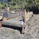 Esteira intermediária de borracha aprox. 4m