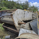 Esteira intermediária de borracha aprox. 4m