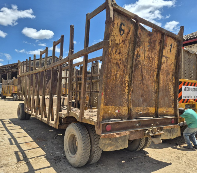 Reboque canavieiro aberto (sem chassi), Frota: 631